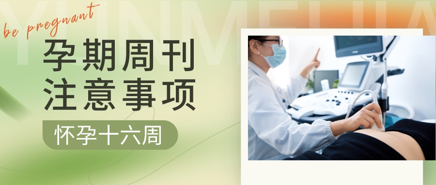 孕期周刊 | 懷孕“第十六周”注意事項(xiàng)